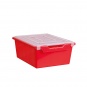 Aufbewahrungsbox Ergo Tray, 15 cm hoch, rot, 